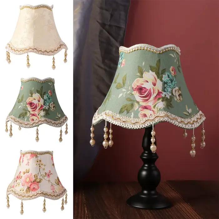 Abat-jour de lampe de table E27 25CM, style européen, rétro, de luxe, pour décoration de chambre, lampe sur pied et lampe murale, et comme cache-poussière pour lampe murale