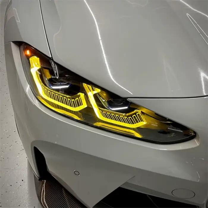 Modules LED G82 jaune citron DRL pour BMW M3 M4 G22 G23 G26 G80 G83 430i M440i, phare Laser, feux de jour, 2021 2022