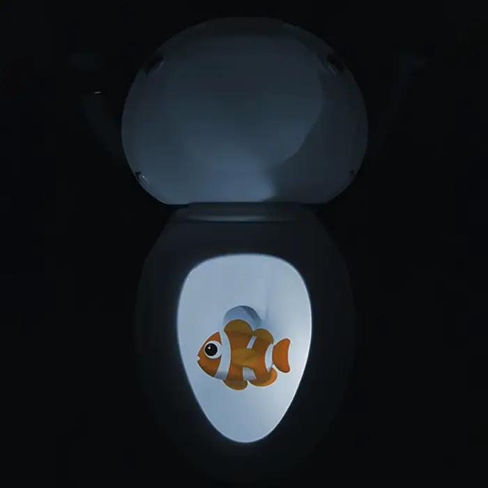 Lampe de projection de toilette avec capteur de mouvement créatif veilleuse led rétro éclairage de siège de cuvette pour femme occasions spéciales design moderne élégant sécurité nuit économie énergie