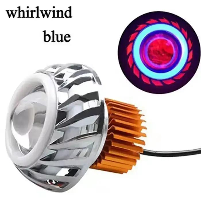 Phare de moto, lentille de projecteur LED, Spot œil du diable unique, ampoules de phares de moto ﻿ Accessoires moto