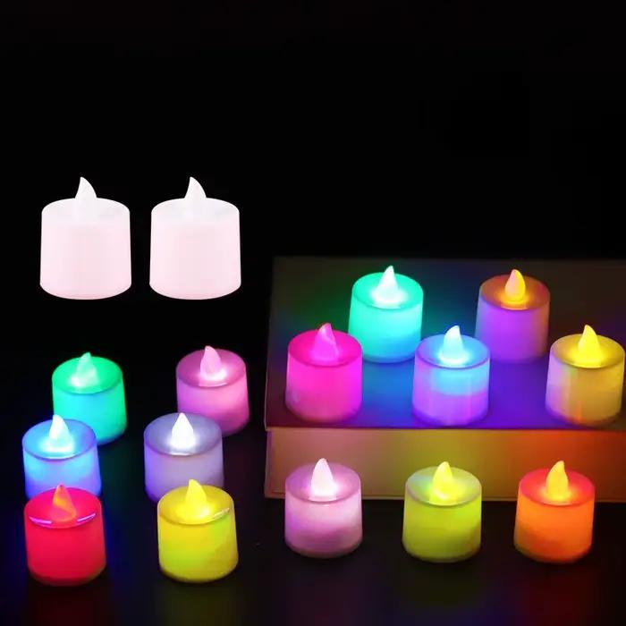 Bougie LED sans flamme, lumière créative pour faire des vœux, pour Noël, Halloween, mariage, fête, décoration de la maison, liquidation