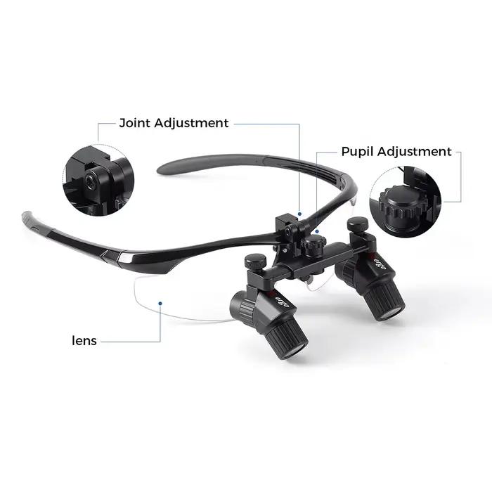 Loupe dentaire 3X 4X 5X Loupe dentaire 5W phare sans fil lampe chirurgicale aimant batterie binoculaire ergonomique dentiste Loupe Dent