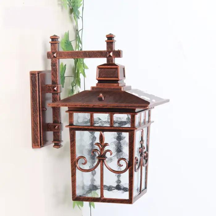 Applique Murale en Verre à Motif d'Eau en Aluminium, pour Pavillon, Porte, Colonne, Couloir, Allée, délégations, Jardin, Villa