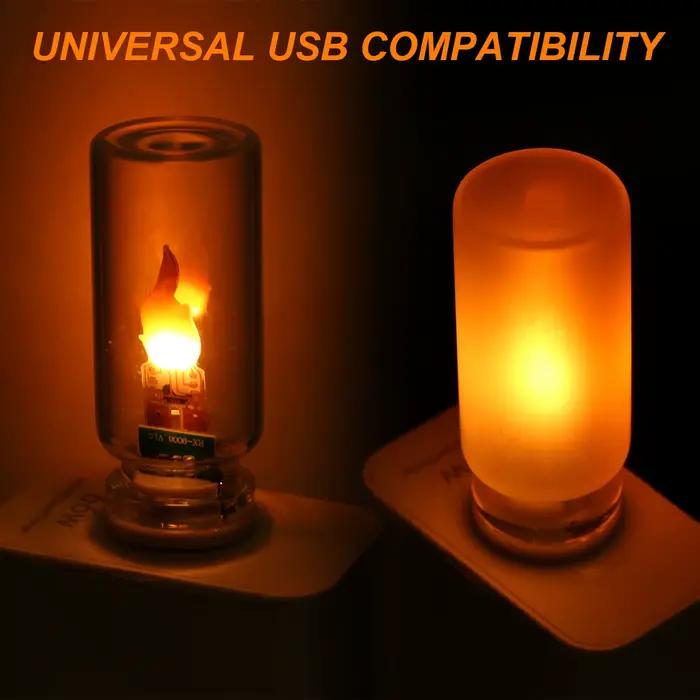Ampoule LED USB à intensité variable multicolore pour chambre bureau voiture avec capteur tactile design élégant pour éclairage de lecture et décoration intérieure
