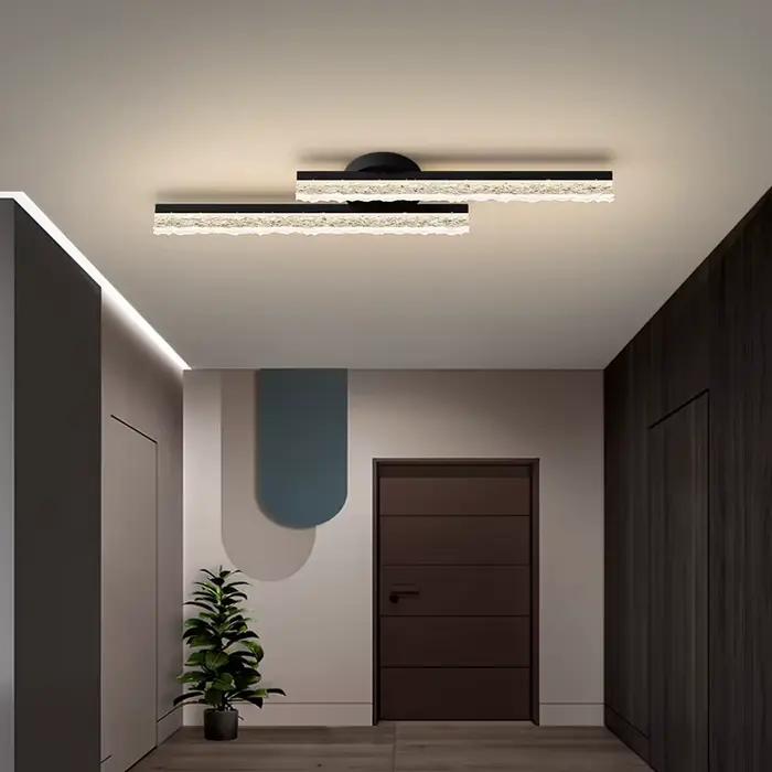 Plafonnier LED moderne avec protection oculaire, pour chambre à coucher, salon, balcon, décoration, éclairage réglable
