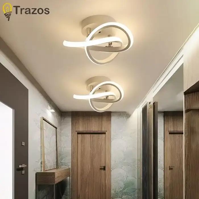 Nordique moderne minimaliste chambre salon couloir lumière entrée lumière personnalisé et créatif balcon plafonnier