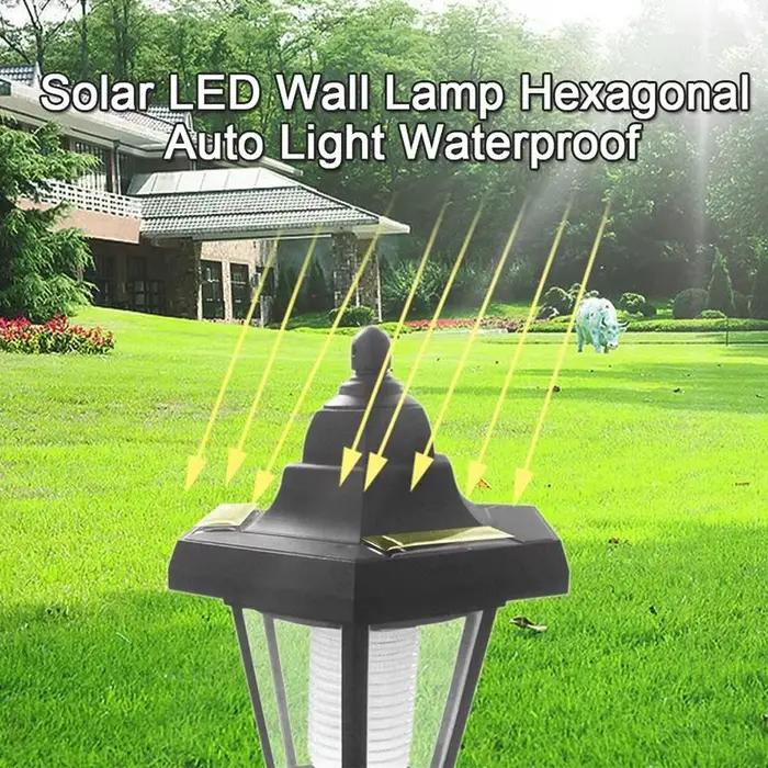 Lampes de jardin extérieures lampadaire solaire éclairages applique murale LED pour l'éclairage extérieur jardins
