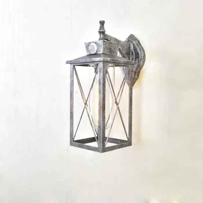 Applique murale d'extérieur étanche avec capteur de Style industriel Vintage, pour éclairage décoratif dans les parcs, villas, chambres à coucher et couloirs