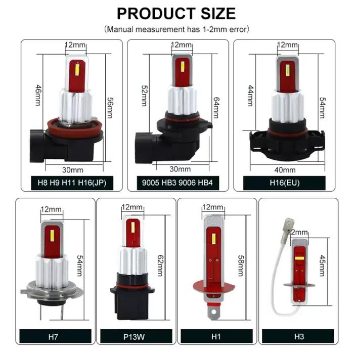 Ampoules antibrouillard LED DRL P13W SH23W, 2 pièces, pour Mercedes W212 C207 A207 E350 E550 2010 2011