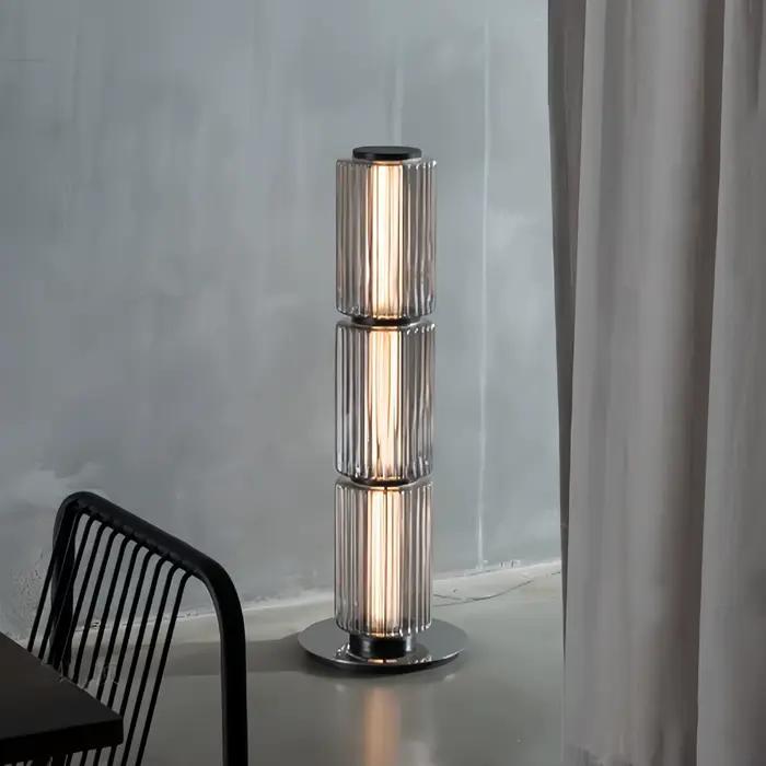 Lampe sur pied en verre design italien pour salon