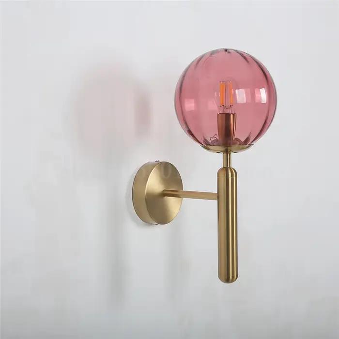 Moderne bleu boules de verre applique salon chambre chevet