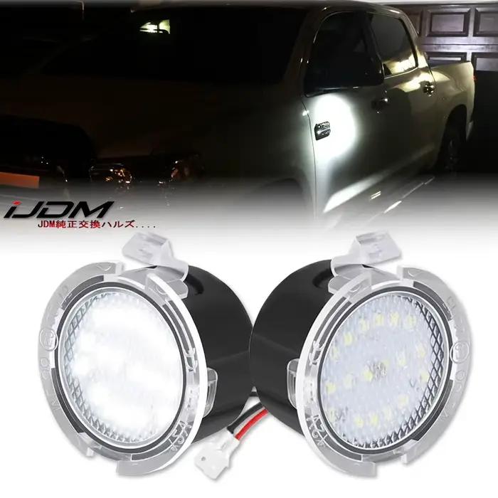 2X éclairage de voie LED CANBUS sous le rétroviseur latéral lumière de flaque pour Ford Edge Ranger Mondeo Fusion Flex Explorer Taurus expédition