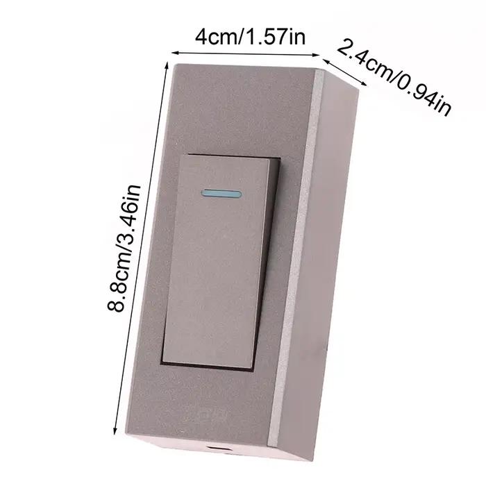 Panneau de lampe de commande marche/arrêt de chevet, interrupteur d'éclairage mural, montage en surface, installation directe de fil, 1 gang, 2 voies, 1 pièce