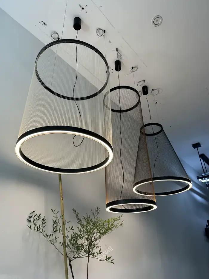 Lampe nordique design espagnol gland cercle lustre luxe suspension lampe Restaurant Villa salon escalier décor à la maison LED
