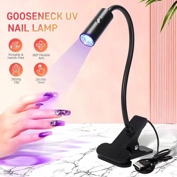 Lampes à ongles LED 3W lampe à col de cygne Flexible séchage rapide manucure sèche Gel vernis polymérisation lumière pour ongles en Gel