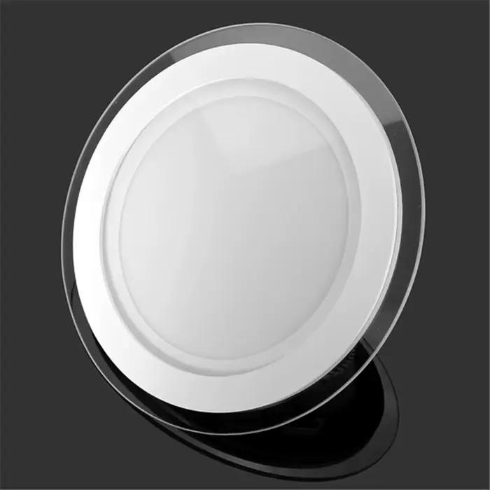 Spot Lumineux Encastrable Rond en Verre LED Blanc Chauffe Naturel Froid Installé Facilement Maison Bureau Hôtel Occasions Spéciales