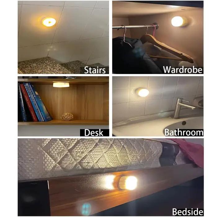 Lampe de chevet LED ronde pour chambre à coucher