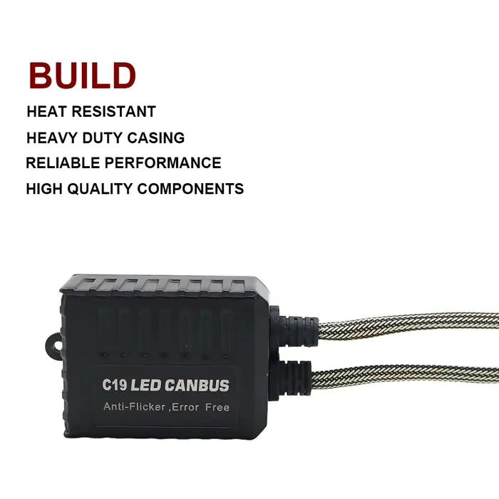 Décodeur LED Canbus H7 H8/H9/H11 H1 H3, résistance incessante, gratuit, anti-iode, pour voiture, lumières de sauna