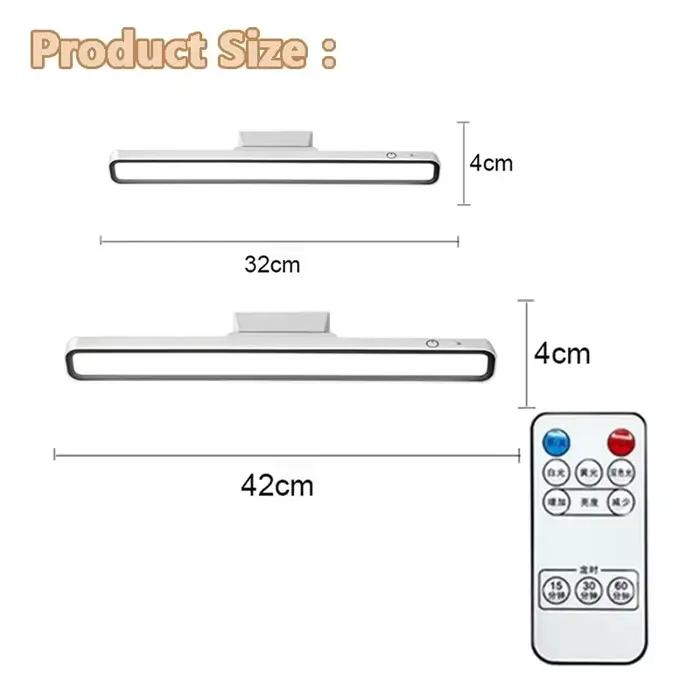 Lampe de bureau LED USB Rechargeable lumière gradation continue suspendue magnétique chambre veilleuses lampes de Table de lecture armoire armoire