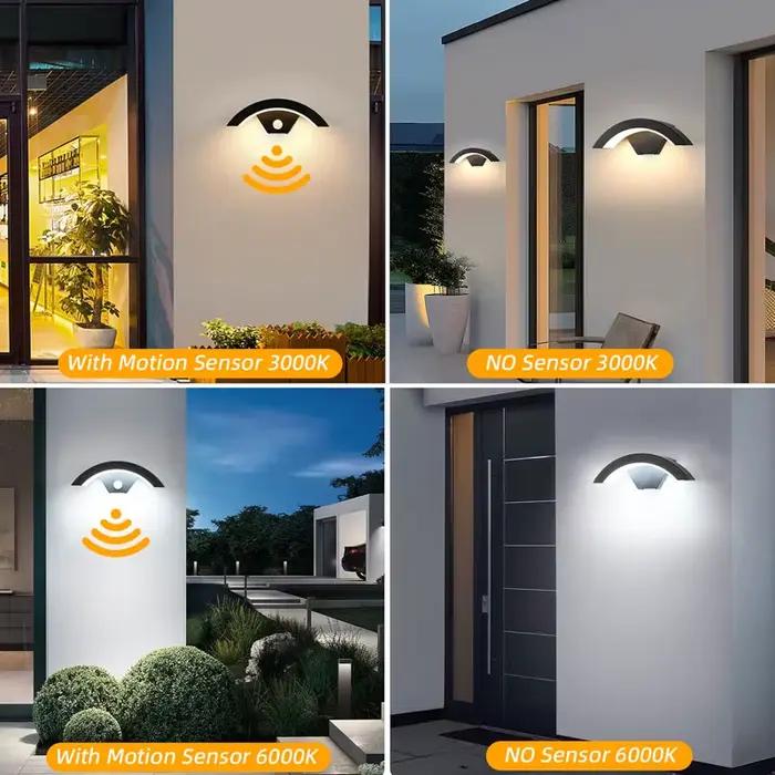 Applique murale LED avec Détecteur de Mouvement, Étanche IP65, Lampe pour Maison, Salon, Couloir, Jardin, Terrasse, Balcon Occasions Spéciales
