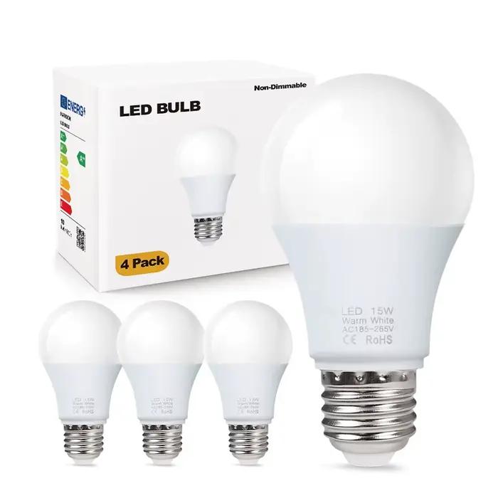 4 pcs/lot ampoules LED E27 AC 220 V SMD2835 3 W 6 W 9 W 12 W 15 W 18 W maison intérieure chambre lampes LED ampoule blanc froid/chaud