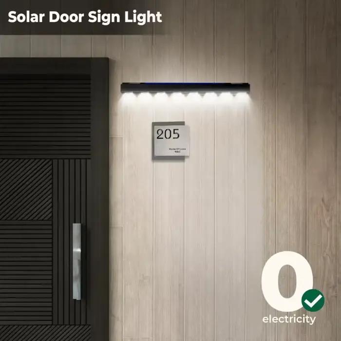 Lampes murales solaires d'extérieur, lampes d'adresse alimentées par l'énergie solaire, éclairage solaire pour clôture, allée, jardin, cour, patio, balcon