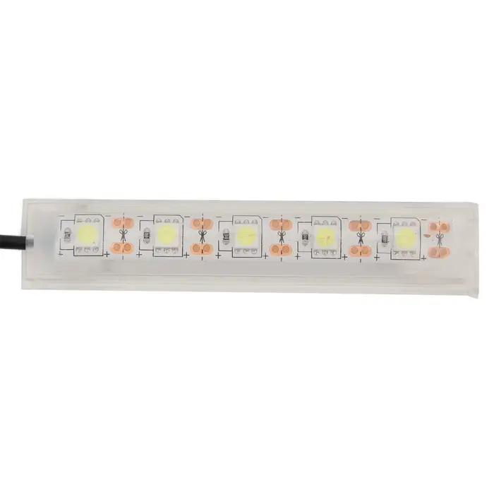 Lumière LED d'aquarium USB, lumière blanche légère en plastique pour plantes d'aquarium d'intérieur