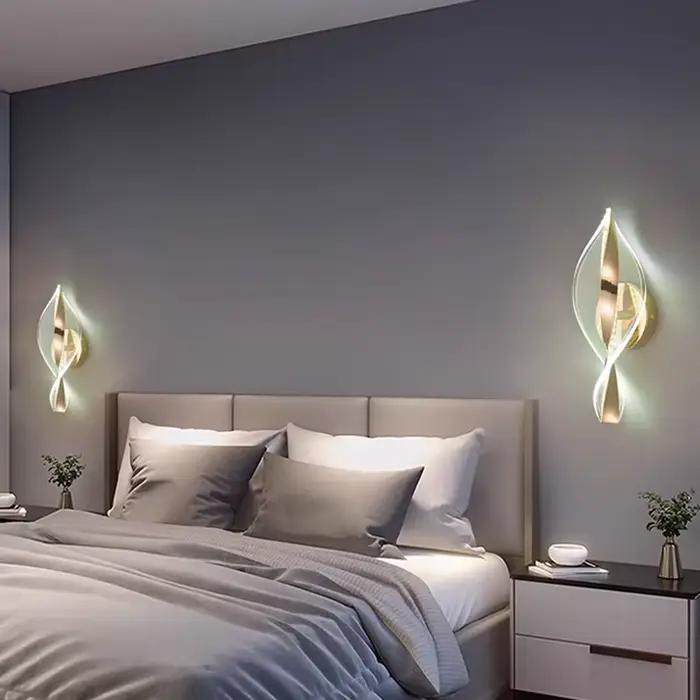 Applique murale LED nordique éclairage intérieur salon lampes originales décoration de la maison allée LED acrylique chevet appliques murales modernes
