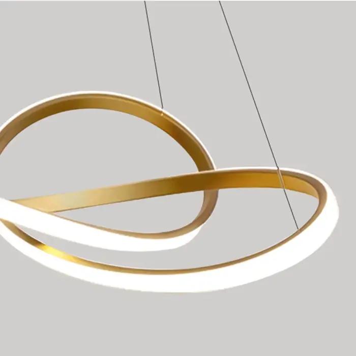 Lampe suspendue LED dorée/noire