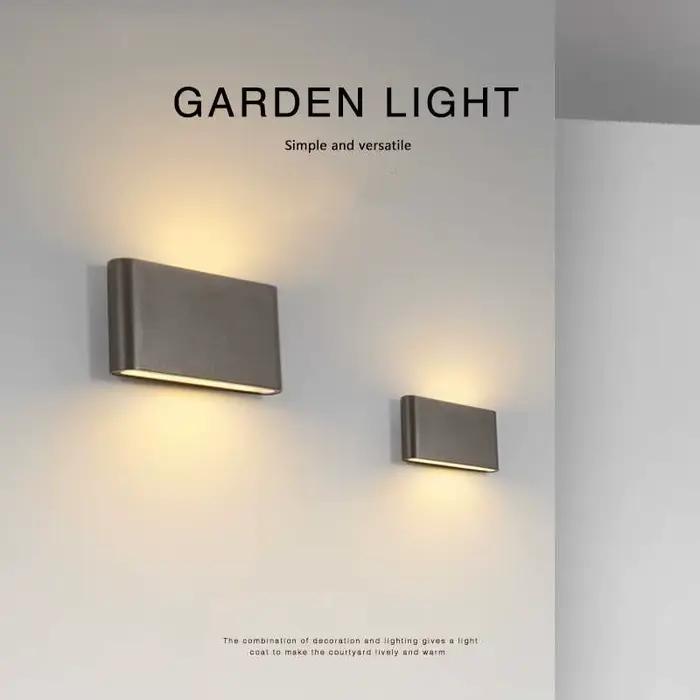 Lampe murale extérieure étanche LED moderne pour chambre balcon véranda jardin décoration murale avec option de couleur modifiable