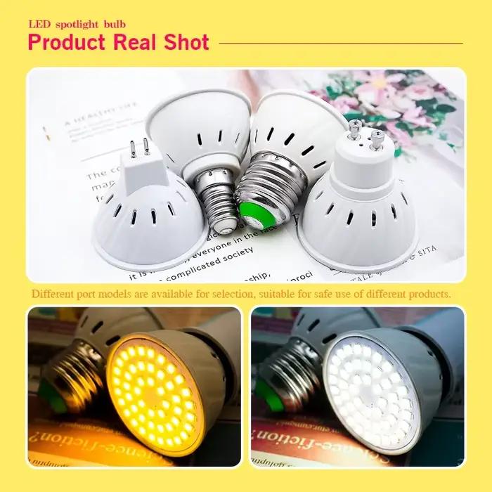 Ampoules LED GU10 MR16 E27 E14 avec flux lumineux personnalisable pour éclairage directionnel domestique et ambiance salon