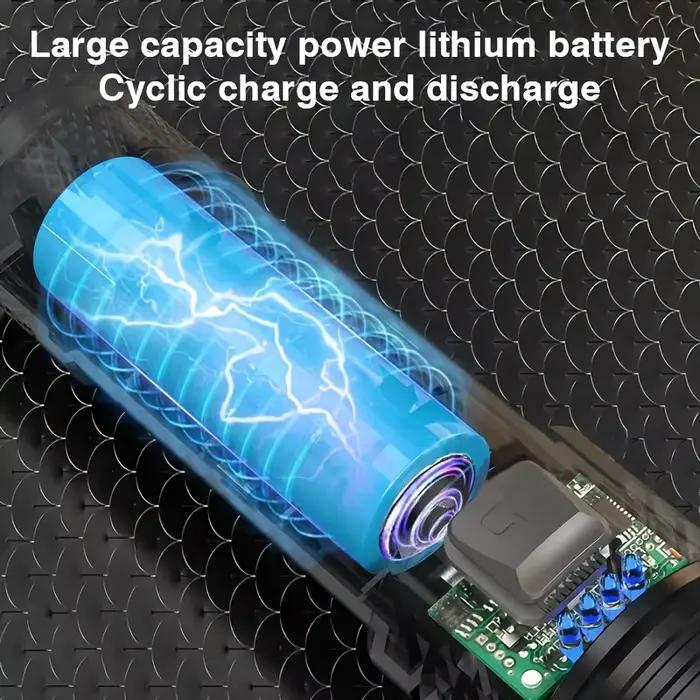 Lampe de poche à Zoom télescopique, torche haute puissance, lampe de poche LED Rechargeable par USB, lanterne tactique Portable, lumière forte pour l'extérieur