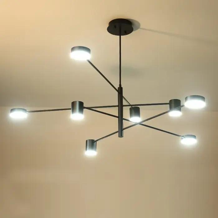 Lustre LED moderne nordique pour salon et salle à manger, luminaire de style industriel américain, décoration intérieure