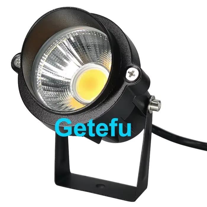 Lampe de pelouse LED étanche avec pic, spot lumineux, conforme à la norme IP65, éclairage d'extérieur, idéal pour un jardin ou un sentier, 10/7W, 220/110/12V