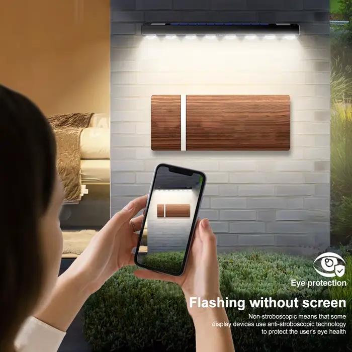 Lampes solaires pour clôture 4/8 LED, éclairage extérieur IP65 étanche, lampes murales, lampes pour panneaux d'adresse, pour jardin, allée, terrasse, véranda, cour, entrée