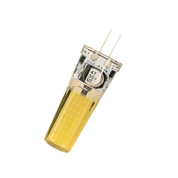 G4 gy6.35 LED silicone lampe 10W ampoule chambre coin clair lumière 2508cob halogène AC / DC12V éclairage décoratif 3000k / 6500k lustre