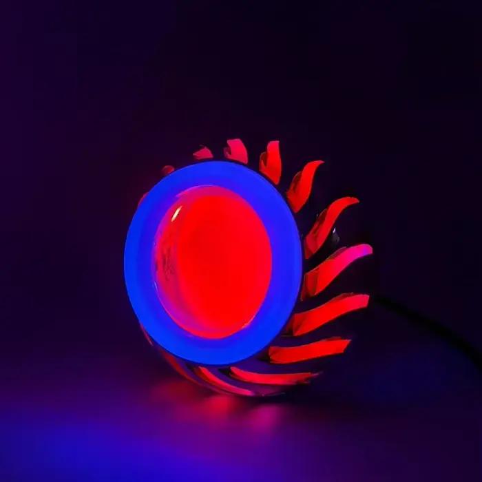 Phare de moto, lentille de projecteur LED, Spot œil du diable unique, ampoules de phares de moto ﻿ Accessoires moto