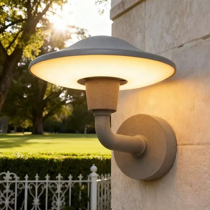 Applique murale LED moderne en forme de champignon, imperméable, éclairage de paysage en aluminium, pour Villa, parc, jardin, décoration