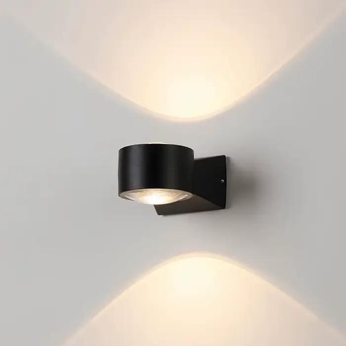 Lampe murale LED haut et bas étanche IP65 applique murale intérieure en aluminium pour chambre salon couloir éclairage intérieur extérieur