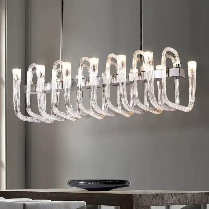 Lustres de créateur italiens haut de gamme 2026 : Nouveaux chandeliers modernes pour salon et restaurant, suspension décorative en forme de méduse