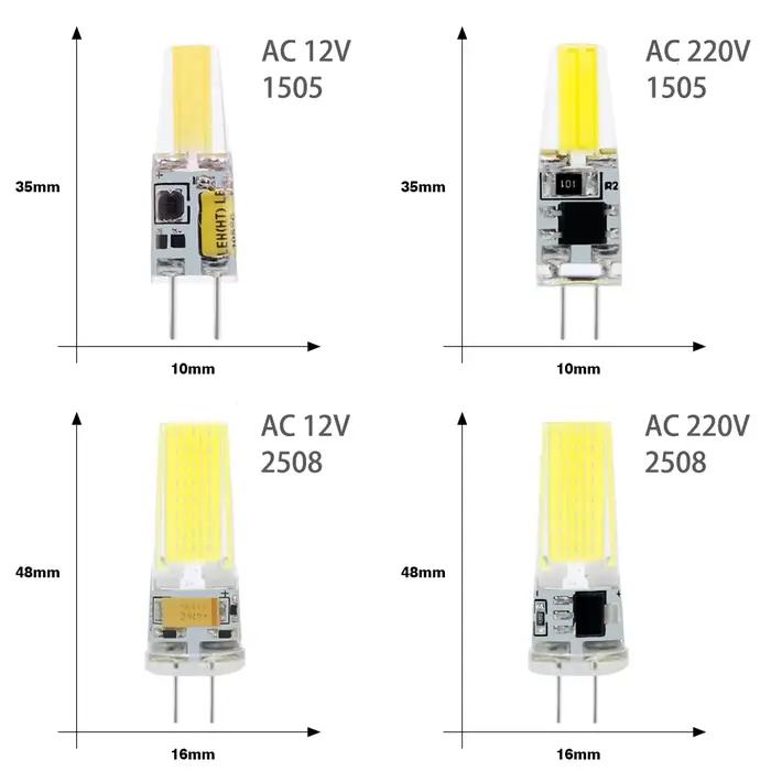 G4 LED COB lampe E14 G9 12V 220V Dimmable 6W 9W COB LED ampoule Lampada éclairage LED remplacer halogène projecteur lustre lampe à LED