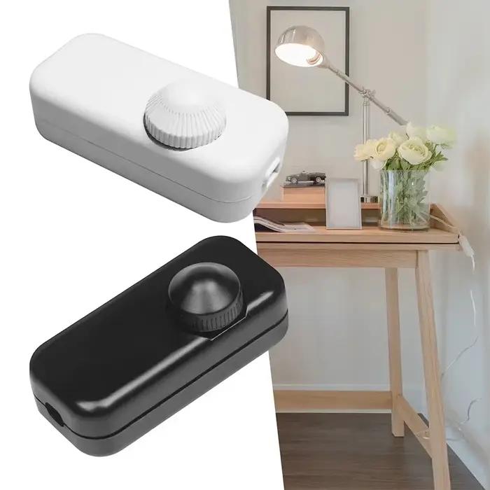 Joli à bascule LED avec bouton marche-arrêt intégré, variateur de remplacement, câble de lampe de bureau de table, télécommande interdite