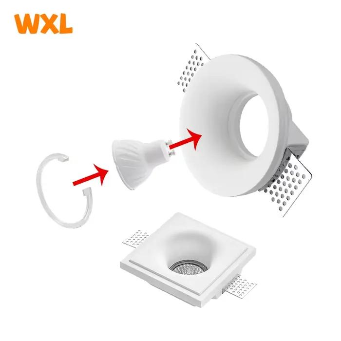 Spot Lumineux LED Encastrable en pouvez-vous pse, Sans Bords, Antireflet, Éclairage d'Nik, Idéal pour un Salon, une Chambre à Coucher ou un Couloir, GU10