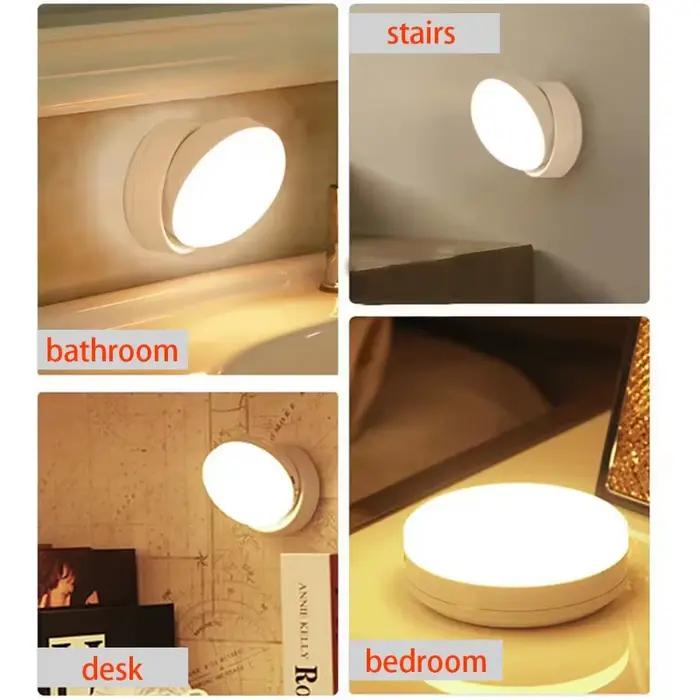 LED veilleuse USB charge intelligente Induction humaine pour armoire de chevet maison garde-robe éclairage capteur de