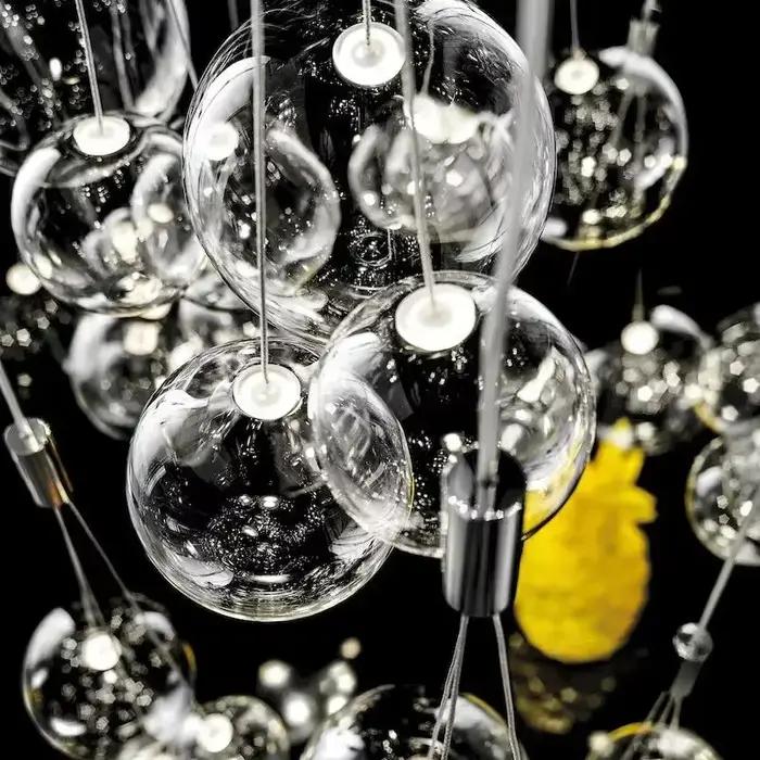 Lustre suspendu moderne en verre