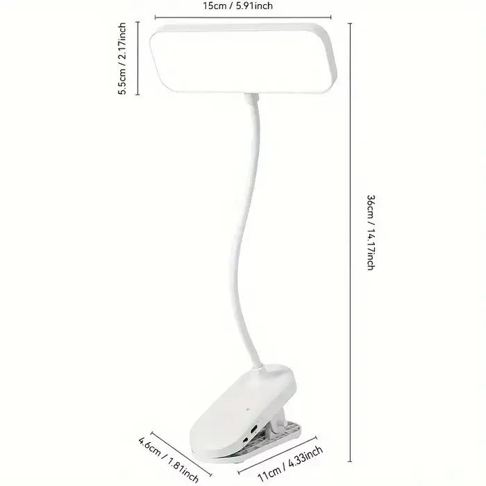 Une lampe de bureau LED à intensité variable avec température de couleur réglable et tube de lampe pliable - lampe de lecture tactile avec abat-jour, 800 mAh b