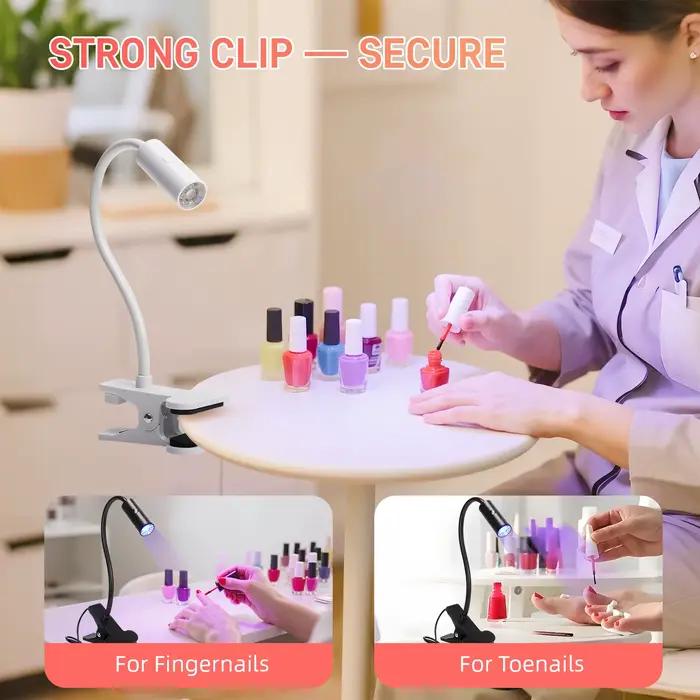 Lampes à ongles LED 3W lampe à col de cygne Flexible séchage rapide manucure sèche Gel vernis polymérisation lumière pour ongles en Gel