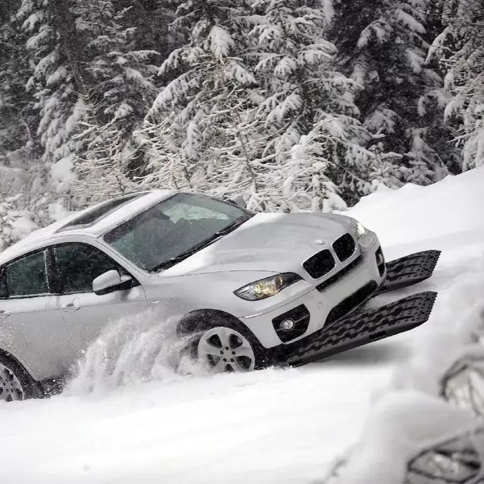 Planches de traction, 2 pièces, rails de traction tout-terrain pour neige, échelles de traction pour pneus, pour boue, sable, pour camping-cars, véhicules