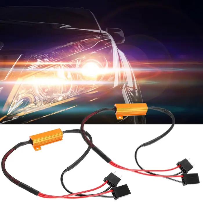 Décodeurs LED de voiture pour phare H7, 2 pièces, Anti-hyper Flash, résistance de charge sans erreur, câblage, résistance de charge de voiture