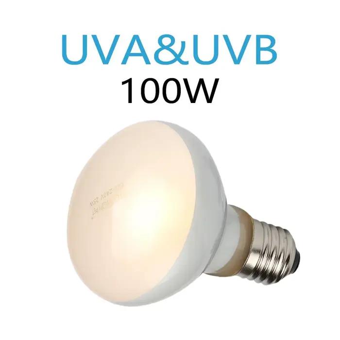 Ampoule de lampe chauffante Uvb Uva pour reptile, véritable chaleur brillante semblable au soleil pour amphibiens et oiseaux, 10